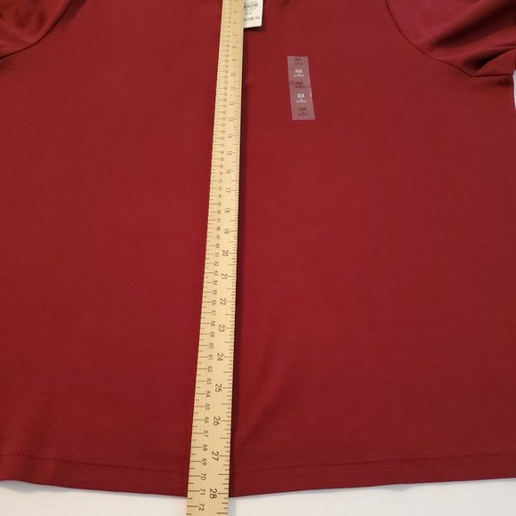 Karen Scott solid color long sleeve T-shirt women tops winter Size 3X . - Picture 9 of 9